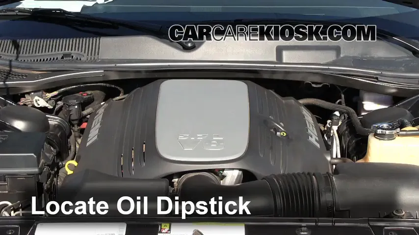 2010 Dodge Challenger RT 5.7L V8 Oil Check Oil Level